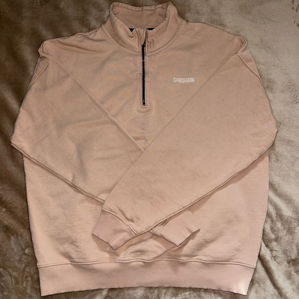 Men’s Gymshark Quarter Zip | Nude | Small